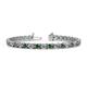 1 - Cliona 4.10 mm Diamond and Lab Created Alexandrite Eternity Tennis Bracelet 