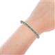 4 - Cliona 4.10 mm Emerald and Diamond Eternity Tennis Bracelet 