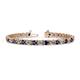 1 - Cliona 4.10 mm Blue Sapphire and Diamond Eternity Tennis Bracelet 