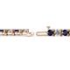 2 - Cliona 4.10 mm Blue Sapphire and Diamond Eternity Tennis Bracelet 