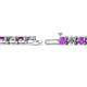 2 - Cliona 4.10 mm Amethyst and Diamond Eternity Tennis Bracelet 