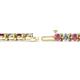 2 - Cliona 4.10 mm Rhodolite Garnet and Diamond Eternity Tennis Bracelet 