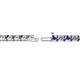 2 - Cliona 3.30 mm Tanzanite and Diamond Eternity Tennis Bracelet 