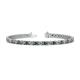 1 - Cliona 3.30 mm Diamond and Lab Created Alexandrite Eternity Tennis Bracelet 