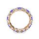 6 - Laida 3.80 mm Tanzanite and Diamond Eternity Band 