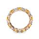 6 - Laida 3.80 mm Citrine and Diamond Eternity Band 