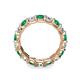 6 - Laida 3.80 mm Emerald and Diamond Eternity Band 