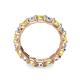 6 - Laida 3.80 mm Yellow and White Diamond Eternity Band 