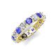 5 - Laida 3.80 mm Tanzanite and Diamond Eternity Band 