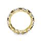 6 - Laida 3.80 mm Smoky Quartz and Diamond Eternity Band 