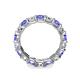 6 - Laida 3.80 mm Tanzanite and Diamond Eternity Band 