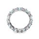 6 - Laida 3.80 mm Aquamarine and Diamond Eternity Band 