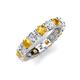 5 - Laida 3.80 mm Citrine and Diamond Eternity Band 