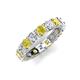 5 - Laida 3.80 mm Yellow and White Diamond Eternity Band 