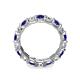 6 - Laida 3.80 mm Blue Sapphire and Diamond Eternity Band 