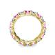 6 - Laida 3.80 mm Pink Sapphire and Diamond Eternity Band 