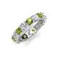 5 - Laida 3.80 mm Peridot and Diamond Eternity Band 