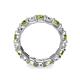 6 - Laida 3.80 mm Peridot and Diamond Eternity Band 