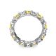 6 - Laida 3.80 mm Yellow Sapphire and Diamond Eternity Band 