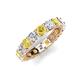 5 - Laida 3.80 mm Yellow Sapphire and Diamond Eternity Band 