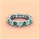 4 - Laida 3.80 mm Diamond and Lab Created Alexandrite Eternity Band 