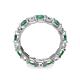 6 - Laida 3.80 mm Diamond and Lab Created Alexandrite Eternity Band 