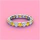 4 - Laida 3.40 mm Citrine and Diamond Eternity Band 