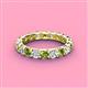 4 - Laida 3.40 mm Peridot and Diamond Eternity Band 