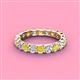 4 - Laida 3.40 mm Yellow and White Diamond Eternity Band 