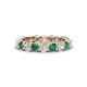 1 - Laida 3.40 mm Diamond and Lab Created Alexandrite Eternity Band 