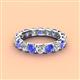 4 - Laida 3.80 mm Tanzanite and Lab Grown Diamond Eternity Band 