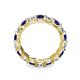 6 - Laida 3.80 mm Blue Sapphire and Lab Grown Diamond Eternity Band 