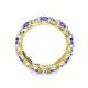 6 - Laida 3.80 mm Tanzanite and Lab Grown Diamond Eternity Band 