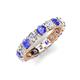 5 - Laida 3.80 mm Tanzanite and Lab Grown Diamond Eternity Band 