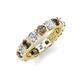 5 - Laida 3.80 mm Smoky Quartz and Lab Grown Diamond Eternity Band 