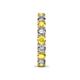 7 - Laida 3.40 mm Yellow Sapphire and Lab Grown Diamond Eternity Band 