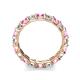 6 - Laida 3.40 mm Pink Sapphire and Lab Grown Diamond Eternity Band 