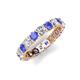 5 - Laida 3.40 mm Tanzanite and Lab Grown Diamond Eternity Band 