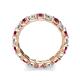 6 - Laida 3.40 mm Pink Tourmaline and Lab Grown Diamond Eternity Band 