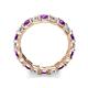 6 - Laida 3.40 mm Amethyst and Lab Grown Diamond Eternity Band 