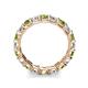 6 - Laida 3.40 mm Peridot and Lab Grown Diamond Eternity Band 