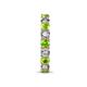 7 - Laida 3.40 mm Peridot and Lab Grown Diamond Eternity Band 