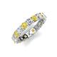 5 - Laida 3.40 mm Yellow Sapphire and Lab Grown Diamond Eternity Band 