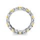 6 - Laida 3.40 mm Yellow Sapphire and Lab Grown Diamond Eternity Band 