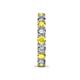 7 - Laida 3.40 mm Yellow Sapphire and Lab Grown Diamond Eternity Band 