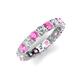 5 - Laida 3.40 mm Pink Sapphire and Lab Grown Diamond Eternity Band 