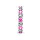 7 - Laida 3.40 mm Pink Sapphire and Lab Grown Diamond Eternity Band 