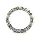 5 - Laida 3.40 mm Green Garnet and Lab Grown Diamond Eternity Band 