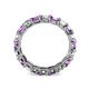 5 - Laida 3.40 mm Amethyst and Lab Grown Diamond Eternity Band 