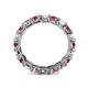 5 - Laida 3.40 mm Pink Tourmaline and Lab Grown Diamond Eternity Band 